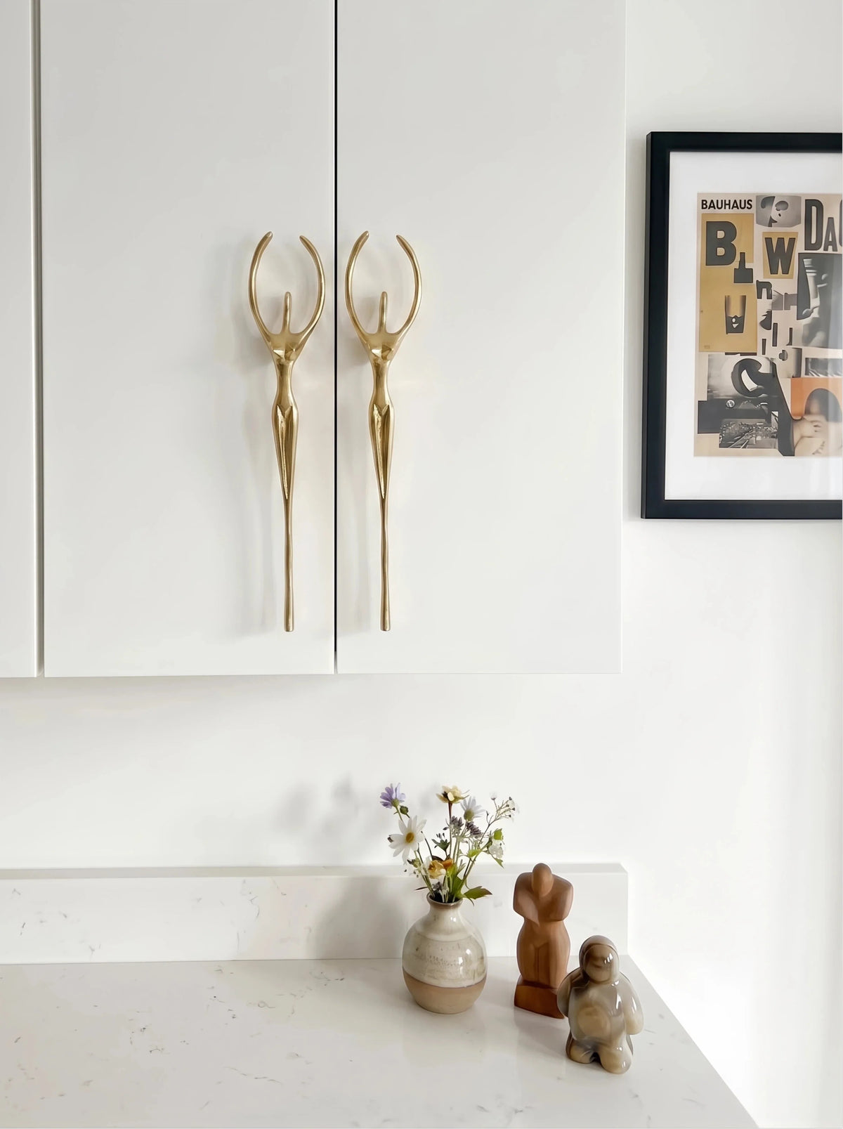 Cabinet Handle Minimalist Scandinavian Brass Silver Pink