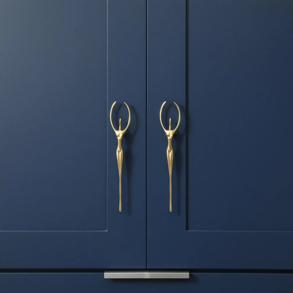 Cabinet Handle Minimalist Scandinavian Brass Silver Pink