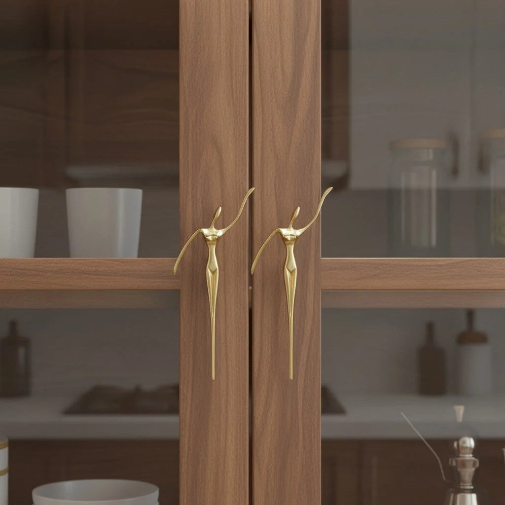 Cabinet Handle Minimalist Scandinavian Brass Silver Pink