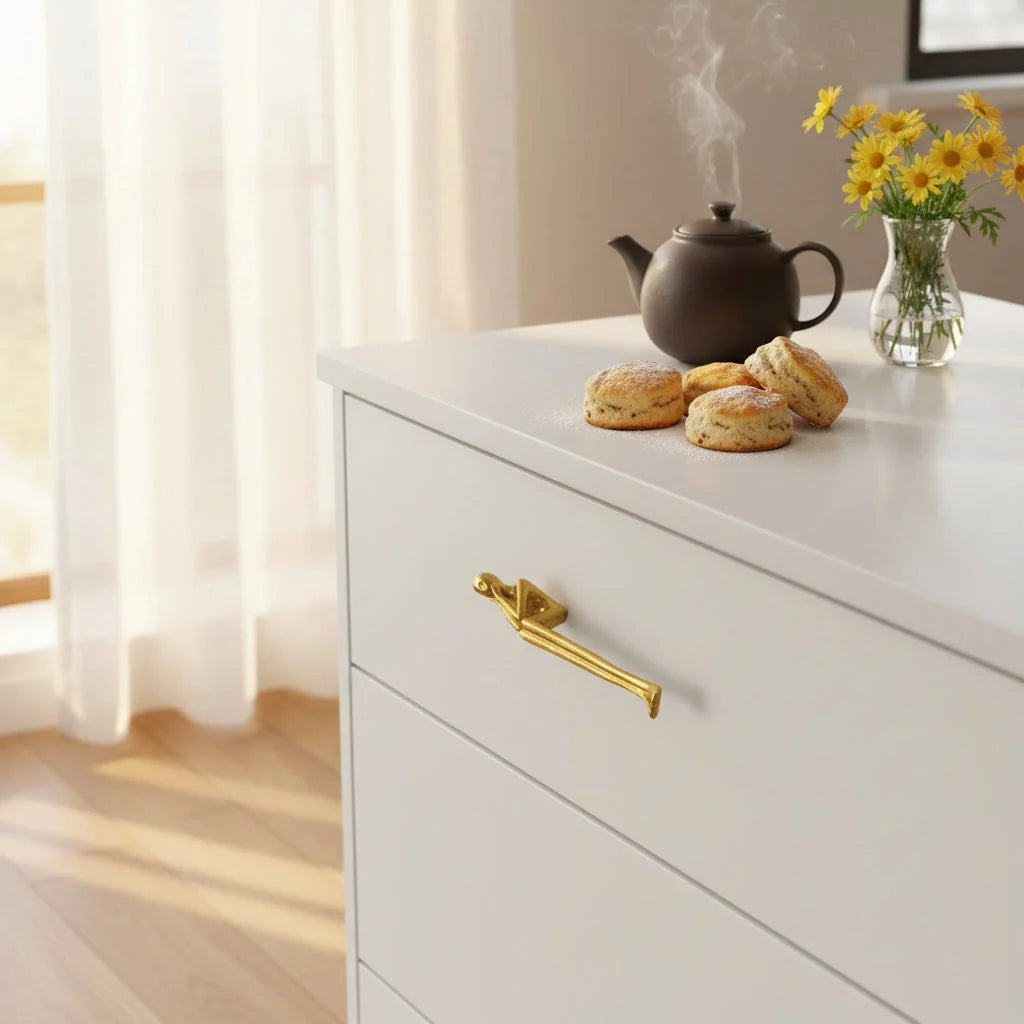 Cabinet Handle Minimalist Scandinavian Brass Silver Pink