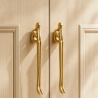 Cabinet Handle Solid Brass Thinker Design