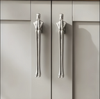 Cabinet Handle Solid Brass Thinker Design