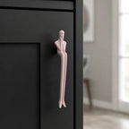 Cabinet Handle Solid Brass Thinker Design