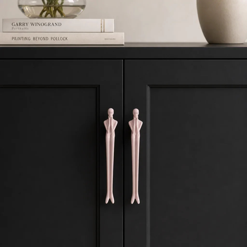 Cabinet Handle Solid Brass Thinker Design