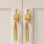 Cabinet Handle Solid Brass Thinker Design