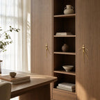 Cabinet Handle Solid Brass Thinker Design