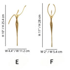 Cabinet Handle Solid Brass Thinker Design