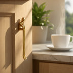 Cabinet Handle Solid Brass Thinker Design