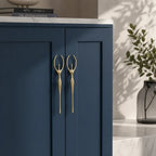 Cabinet Handle Solid Brass Thinker Design