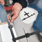 Cabinet Installation Template Anodized Aluminum & Hardened Steel Bushings