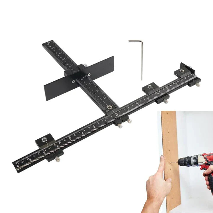 Cabinet Installation Template Anodized Aluminum & Hardened Steel Bushings