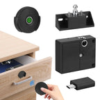 Cabinet Lock Fingerprint Quick Unlock No-Drill Mounting