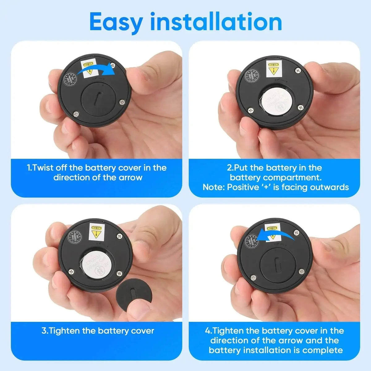 Cabinet Lock Fingerprint Quick Unlock No-Drill Mounting