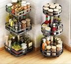 Cabinet Organizer 360 Degree Rotation Height Adjustable & Space-Saving