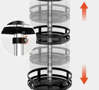Cabinet Organizer 360 Degree Rotation Height Adjustable & Space-Saving