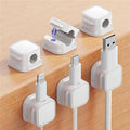 Cable Clips Magnetic Snap-On Set of 6