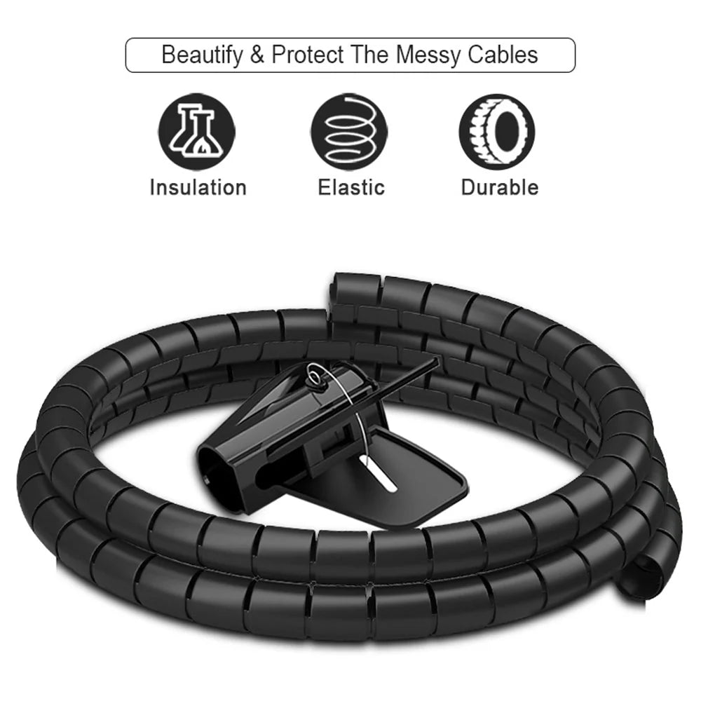 Cable Organizer Sleeve Expandable Heat-Resistant & Pet-Safe