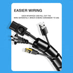 Cable Organizer Sleeve Reusable Spring-Loaded Tool 2 Meter