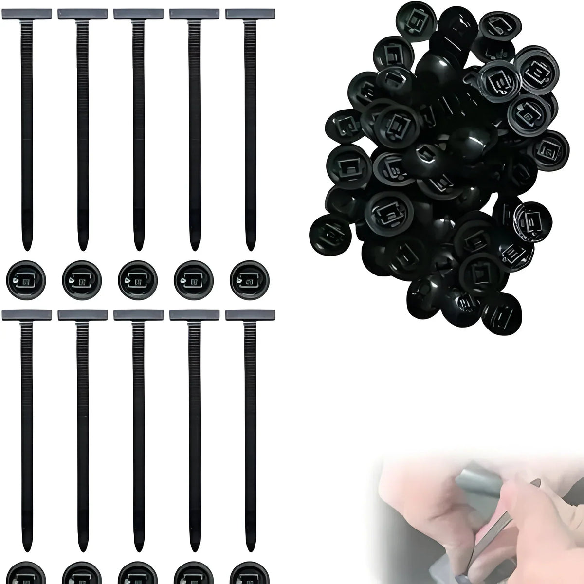 Cable Ties Nylon Self-Locking Weather-Resistant
