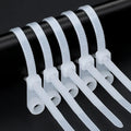Cable Ties Self-Locking Nylon With Screw Hole 100 Pieces