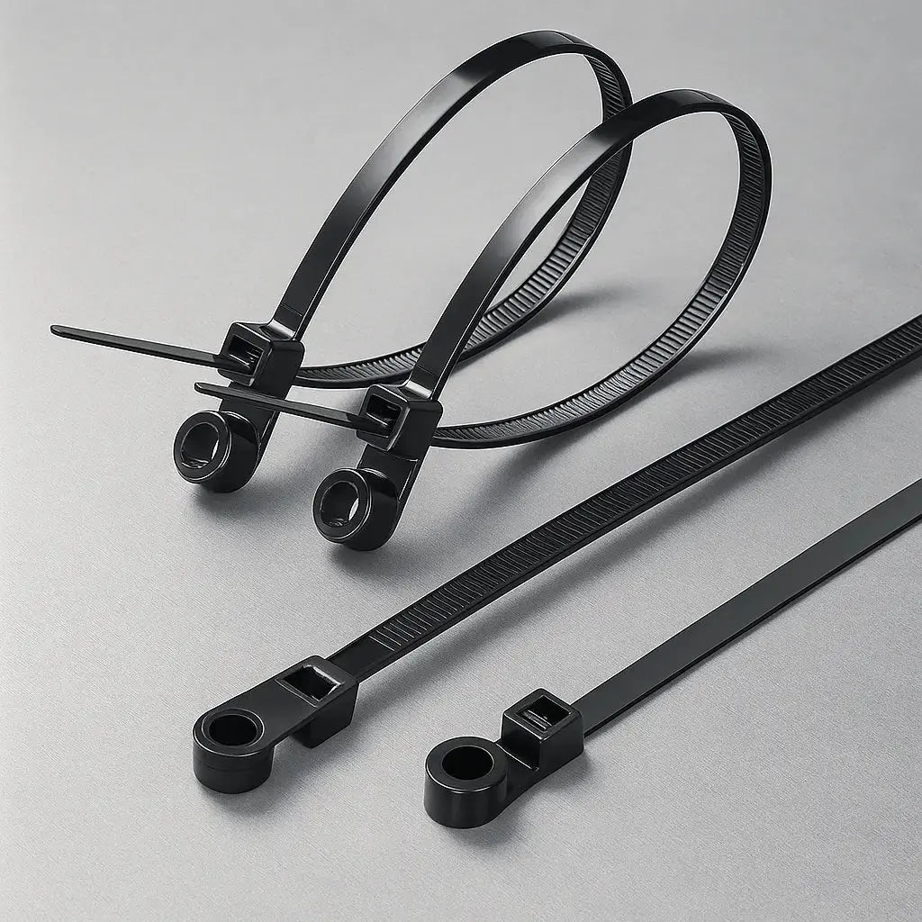 Cable Ties Self-Locking Nylon With Screw Hole 100 Pieces