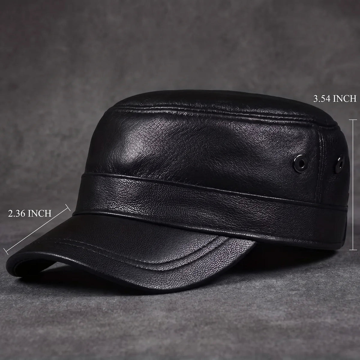Cadet Cap Sheepskin Ventilated Short Brim