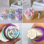 Cake Piping Nozzle Set Flower Tips Stainless Steel