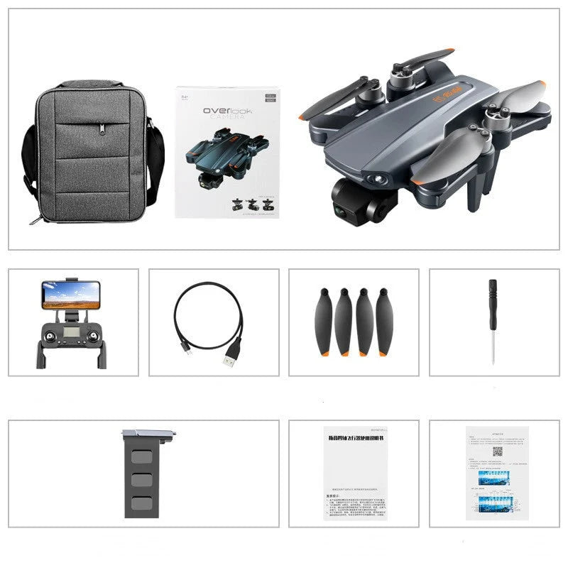 Camera Drone Foldable 8K Stabilized Gimbal & GPS