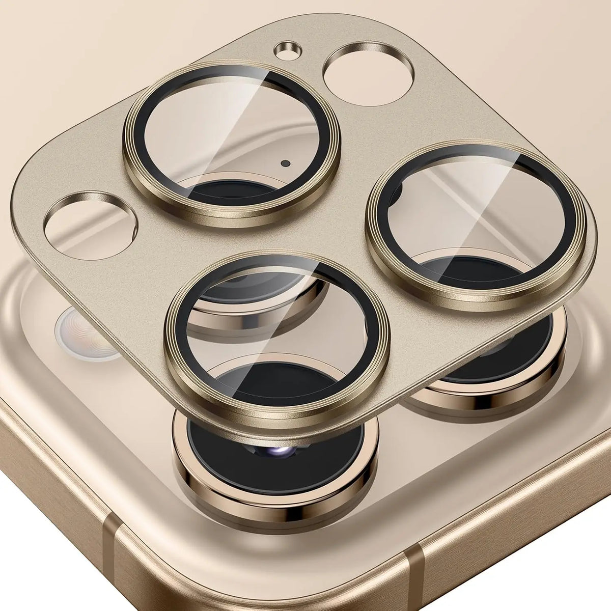 Camera Lens Protector Metal Frame & Tempered Glass