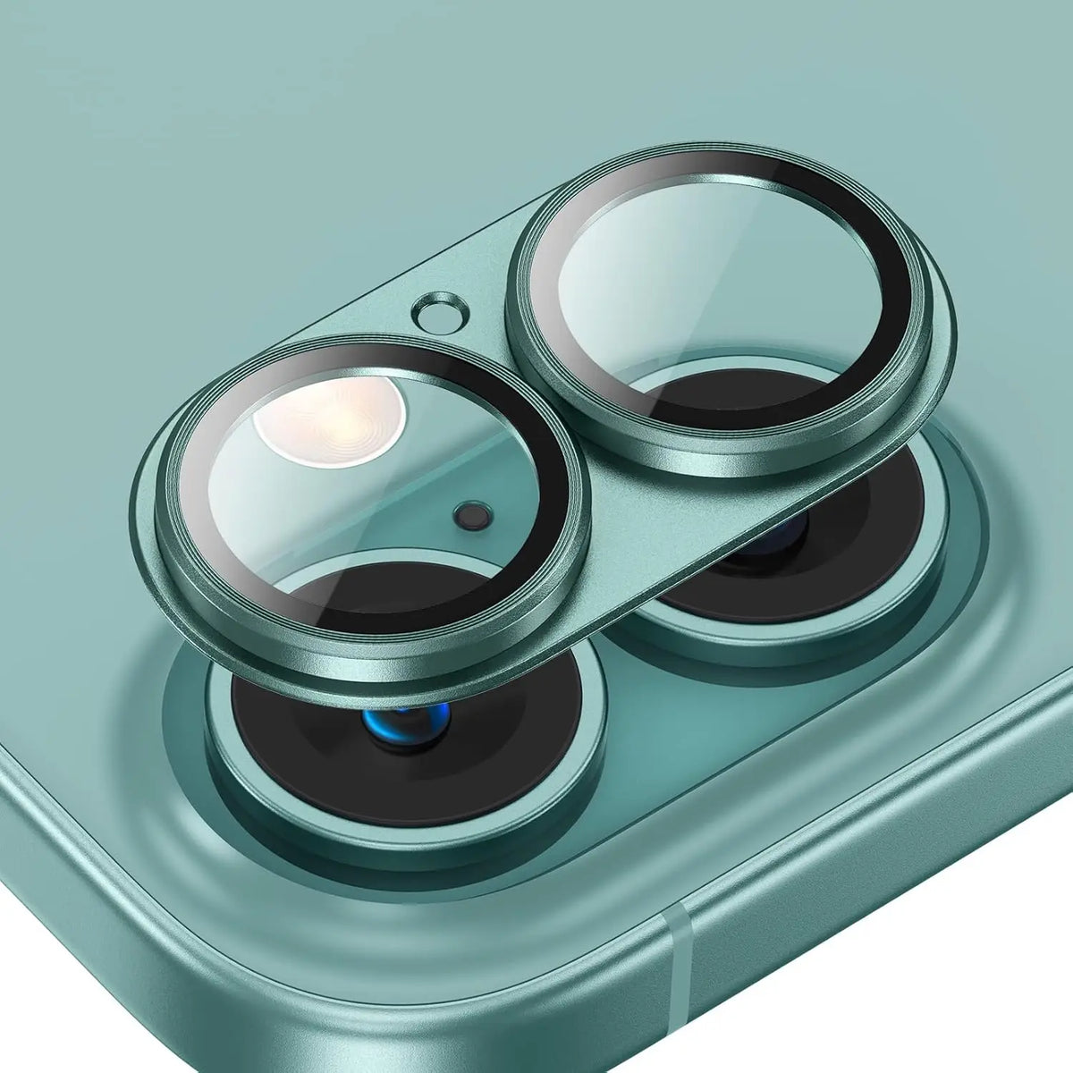 Camera Lens Protector Metal Frame & Tempered Glass