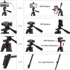 Camera Tripod Expandable Foldable Wireless Remote
