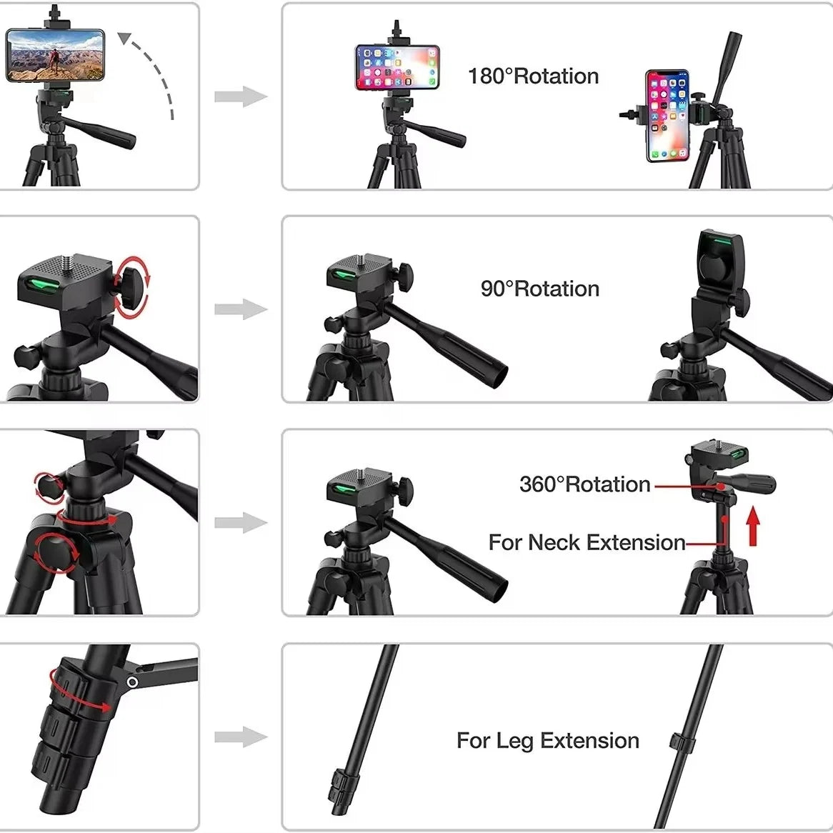 Camera Tripod Expandable Foldable Wireless Remote
