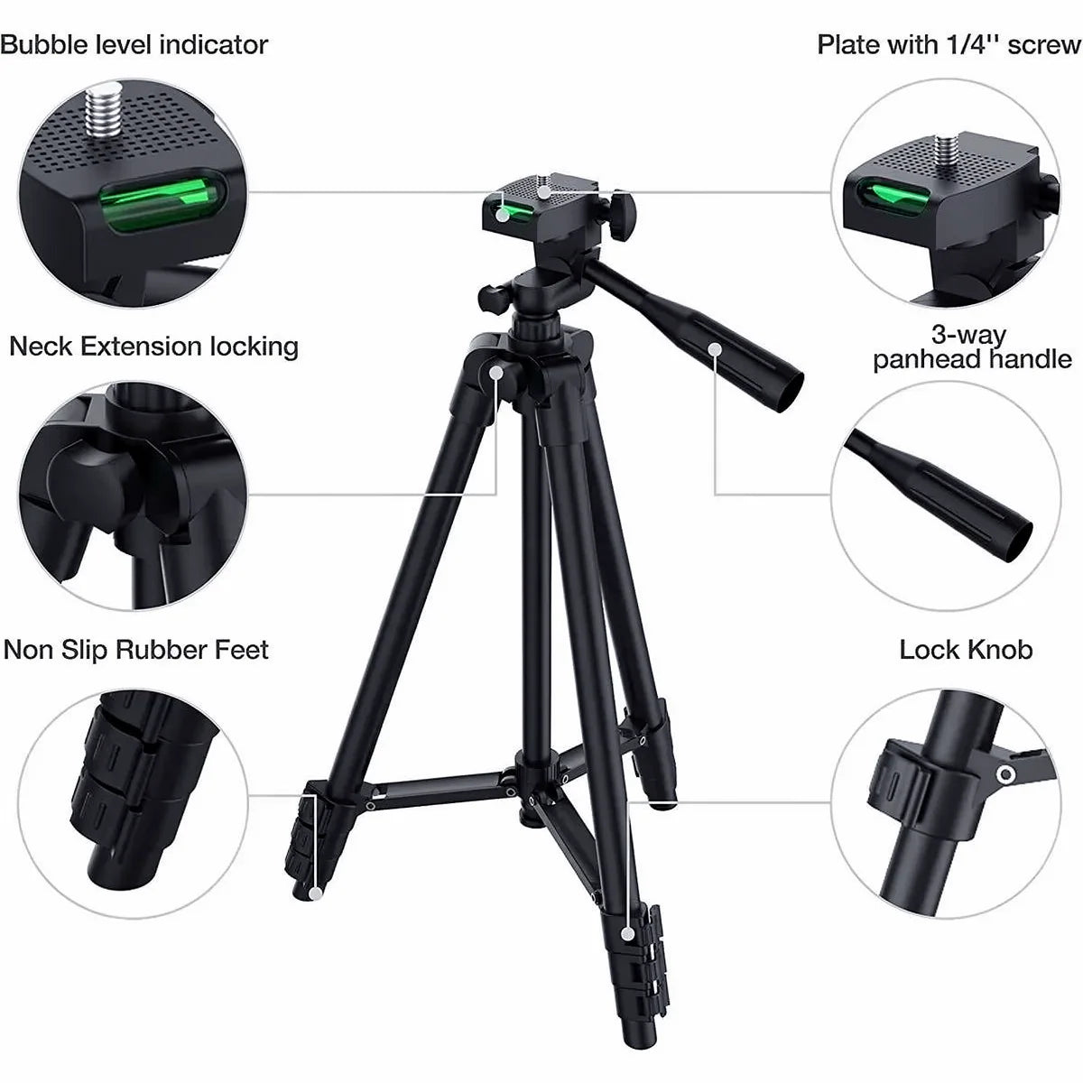 Camera Tripod Expandable Foldable Wireless Remote