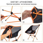 Camping Chair & Beach Blanket Set Ultralight Mesh Sand-Resistant