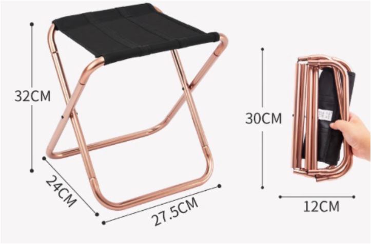 Camping Chair Ultra Lightweight Aerospace Aluminum Supports 220 lb
