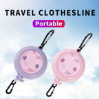 Camping Clothesline Adjustable Elastic Rope Reinforced Clips
