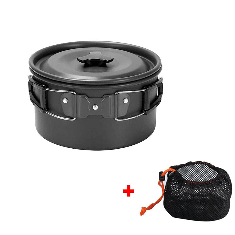 Camping Cookware Kit Lightweight Hard Alumina