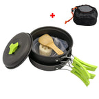 Camping Cookware Kit Lightweight Hard Alumina