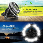 Camping Fan Rechargeable 50-Hour LED Light
