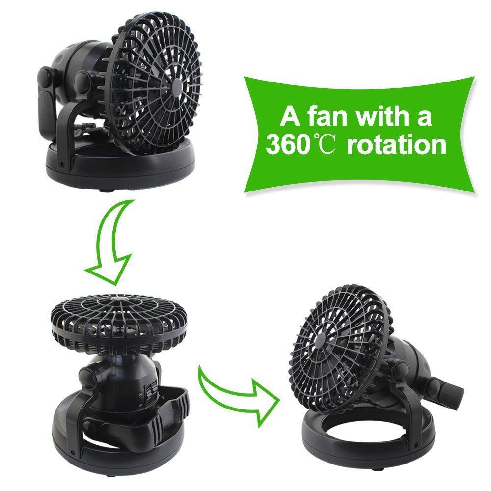 Camping Fan Rechargeable 50-Hour LED Light