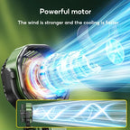 Camping Fan Solar Rechargeable 6000mAh