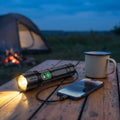 Camping Flashlight USB-C Power Bank & LCD Display