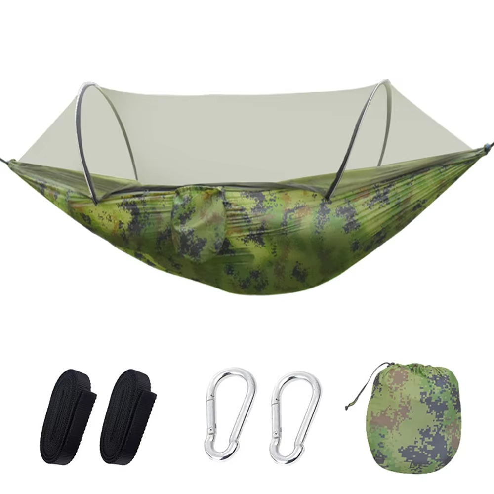 Camping Hammock 2-Person Mosquito Net Rip-Resistant Nylon