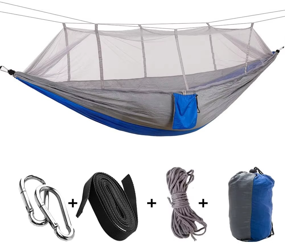 Camping Hammock 2-Person Mosquito Net Rip-Resistant Nylon