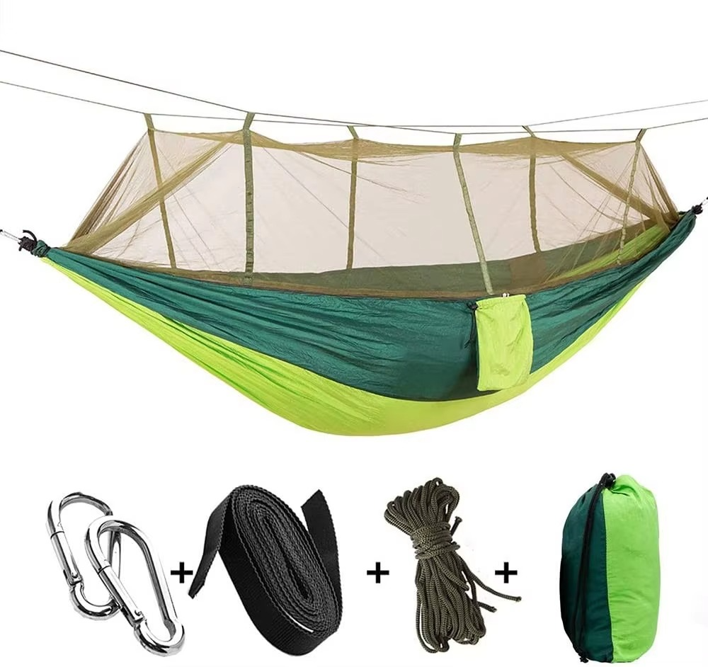 Camping Hammock 2-Person Mosquito Net Rip-Resistant Nylon