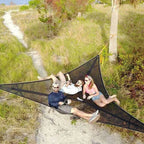 Camping Hammock 3-Point Anchor Multi-Person Nylon