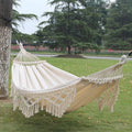 Camping Hammock Double Cotton Canvas & Removable Pole