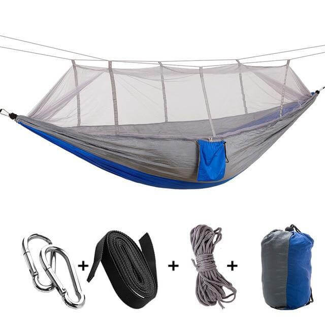 Camping Hammock Mosquito Net 210T Parachute Nylon 200kg Capacity