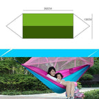 Camping Hammock Mosquito Net 210T Parachute Nylon 200kg Capacity