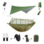 Camping Hammock Two Person Mosquito Net & Rain Cover
